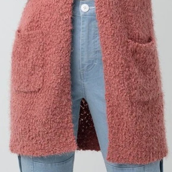 ✨SALE! Cozy Chunky Knit Popcorn Cardigan NWT - Picture 5 of 7